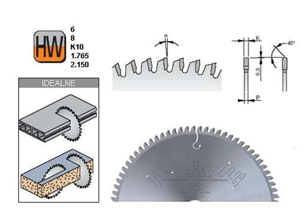 Sägeblatt für Aluminium 216x30mm T64 Cmt 297.064.09M Knallerangebot