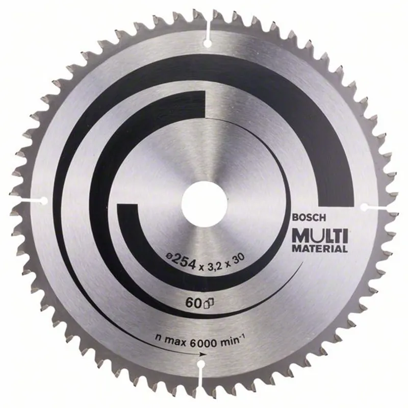 Kreissägeblatt Multi Material 254x30mm T60 Bosch 2608640449 Meistverkauft