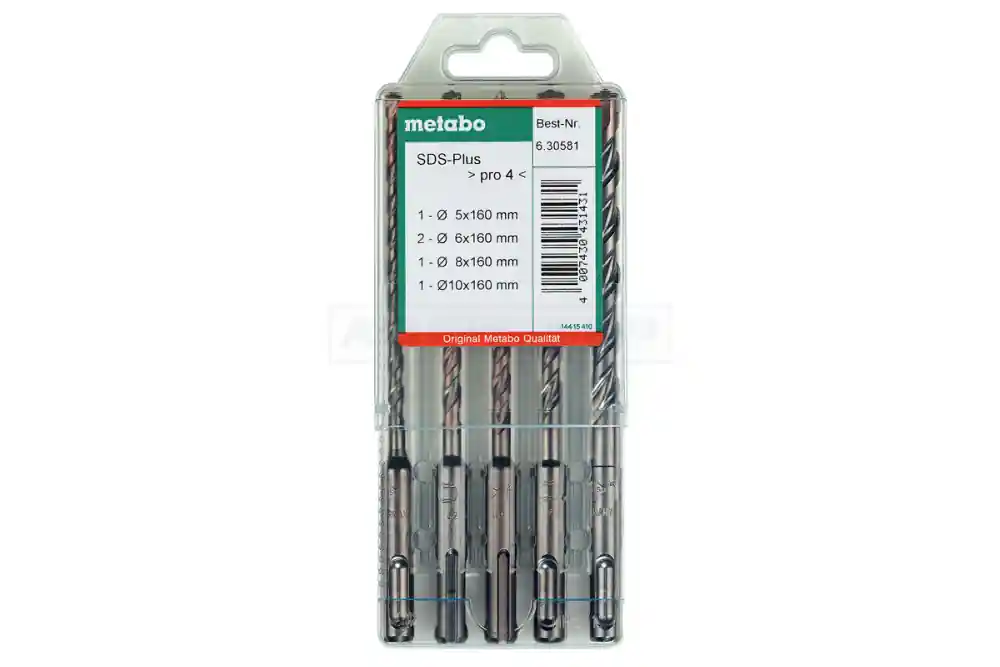 Preiswert Metabo SDS-plus Pro4 (2C) Bohrersatz, 5tlg. - 630581000