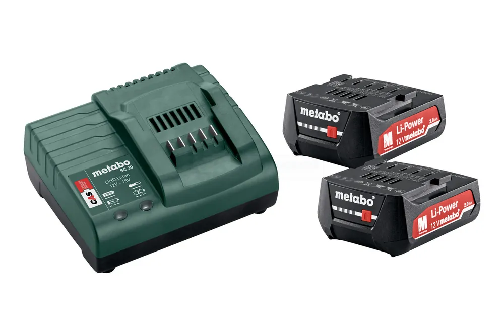 Mega-Angebot Metabo Basic-Set 12V 2 x 2,0 Ah - 685300000