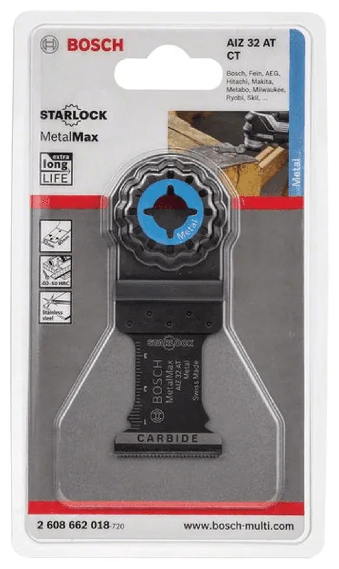 Echt BOSCH Carbide Tauchsägeblatt AIZ 32 AT Metal 40 x 32 mm 1er-Pack 2608662018