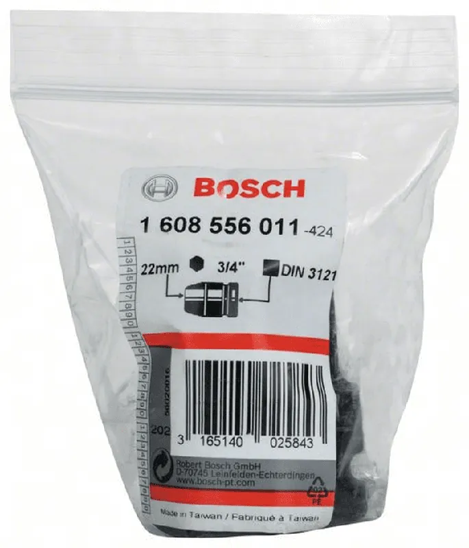Abverkauf BOSCH Steckschlüsseleinsatz SW 22 mm L 50 mm 44 mm M14 36,5 mm 1608556011