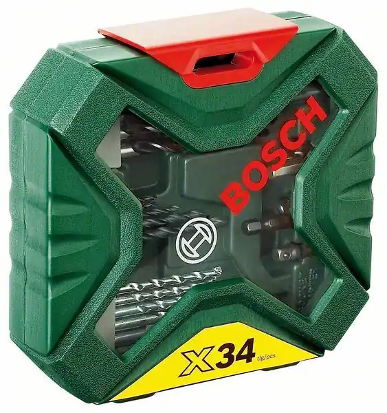 BOSCH X-Line Classic Bohrer- und Schrauber-Set 34-teilig 2607010608 Versand Am Gleichen Tag