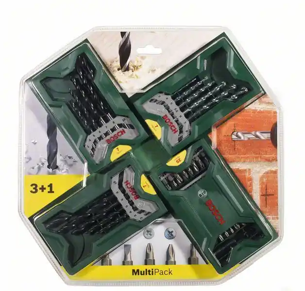 Geprüft BOSCH Multipack 3+1 Mini-X-Line-Sets 2607017071