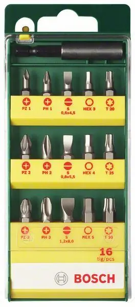 BOSCH Schrauberbit-Set 16-teilig 2607019453 Markenprodukt