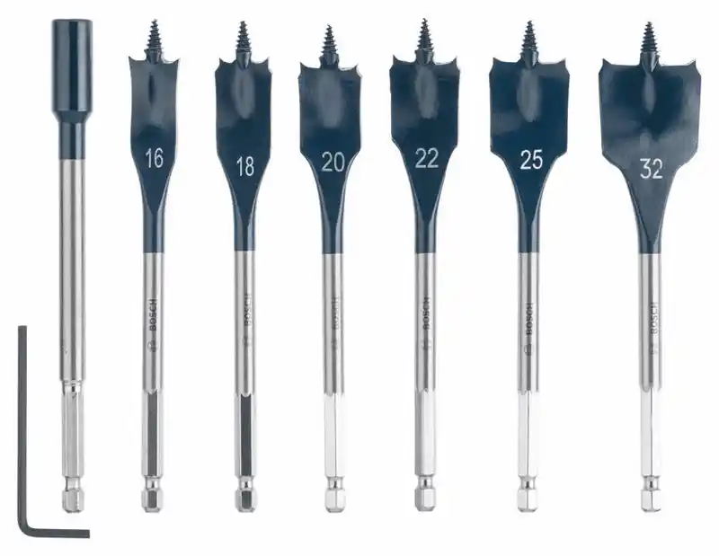 BOSCH Flachfräsbohrer-Set Self Cut Speed 7-teilig 16 - 32 mm 2608587009 Finale Aktion