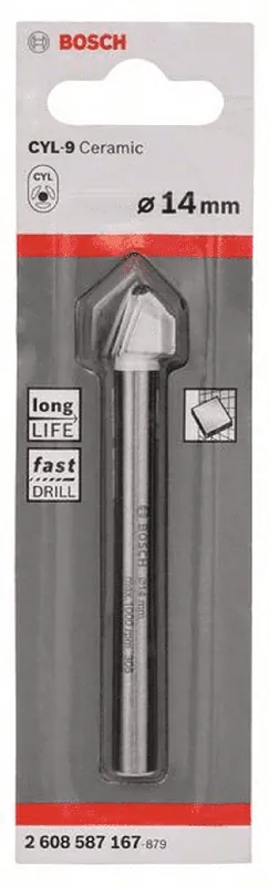 BOSCH Fliesenbohrer CYL-9 Ceramic 14 x 90 mm 2608587167 Highlight