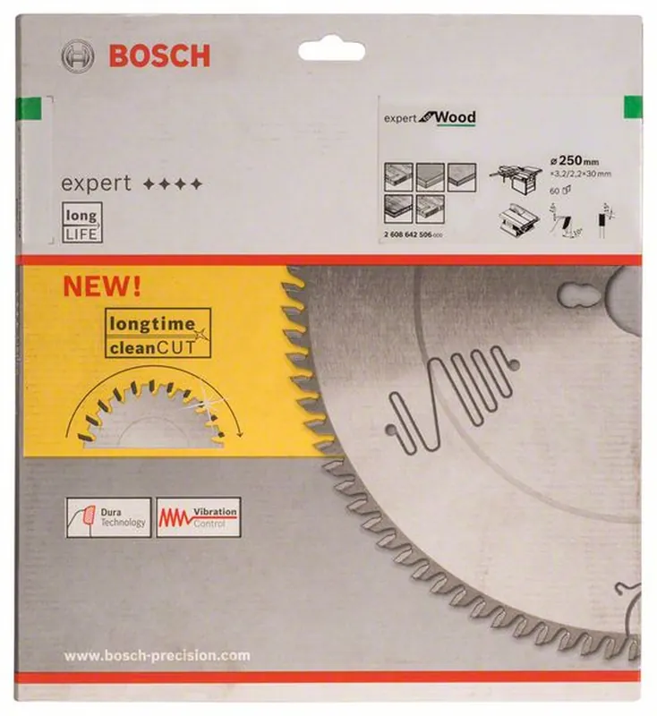 BOSCH Kreissägeblatt Expert for Wood 250 x 30 x 3,2 mm 60 2608642506 Ausverkauf