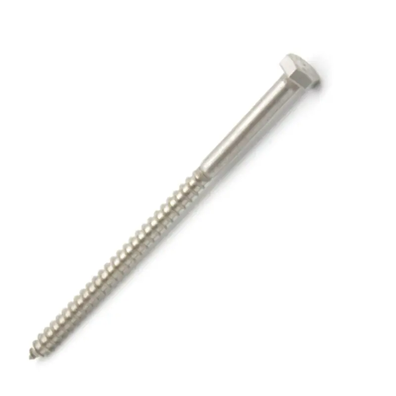 Saisonangebot 100 Stück Sechskantholzschrauben DIN 571 Edelstahl A2 8 x 30 mm