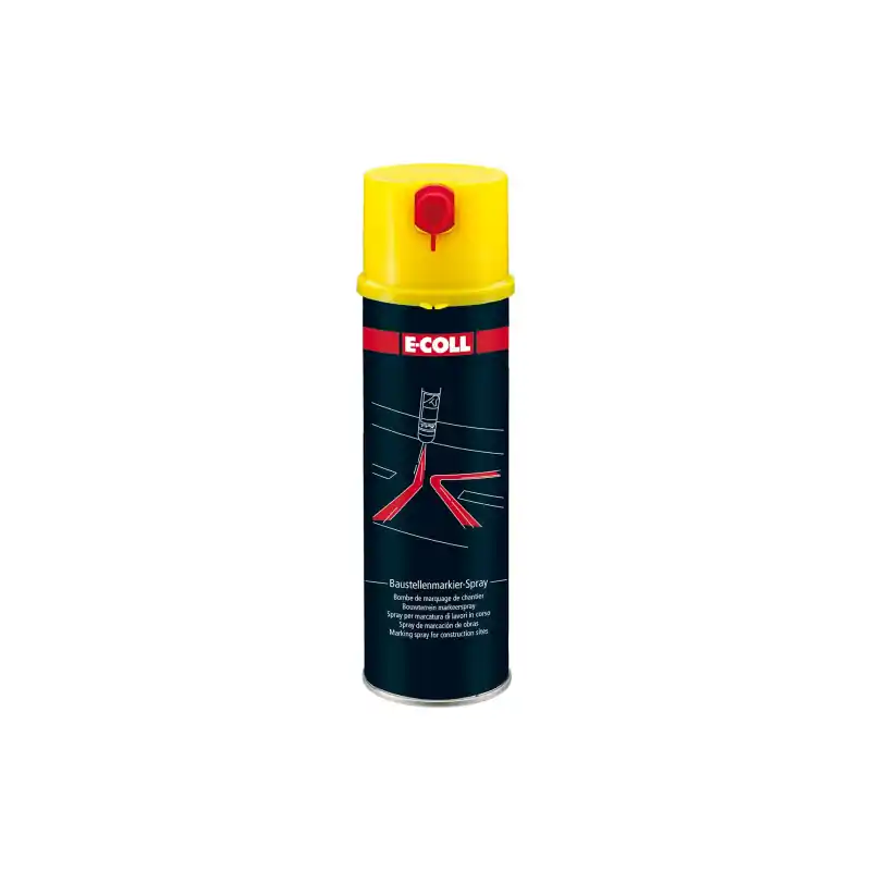 Baustellenmarkierspray 500ml E-COLL gelb Super-Preis