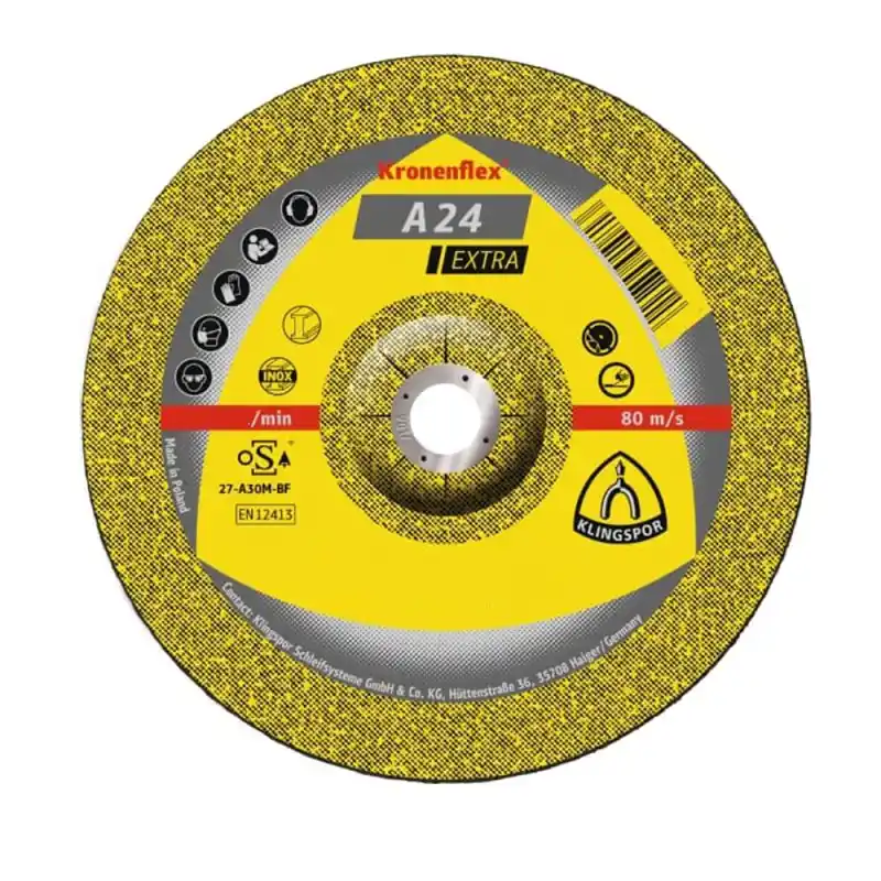 10 Stück Schruppschreiben A24 Extra Metall 180 x 6 x 22,23 mm gekröpft Klingspor Aktuell