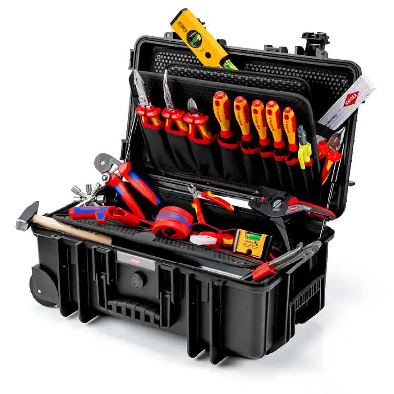 KNIPEX® Werkzeugkoffer "Robust26 Move" Elektro 002133 E 22-teilig Echt