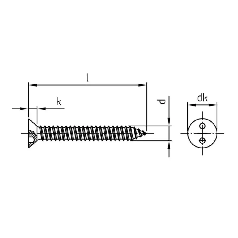 100 Stk. Sicherheitsschrauben Senkkopf A2 Art. 9102 5,5 x 45 mm Top-Angebot