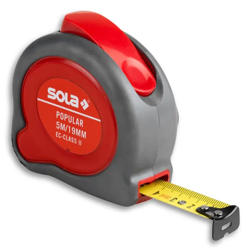 Sonderangebot Taschenbandmaß Rollmeter Popular 5 m x 19 mm Sola