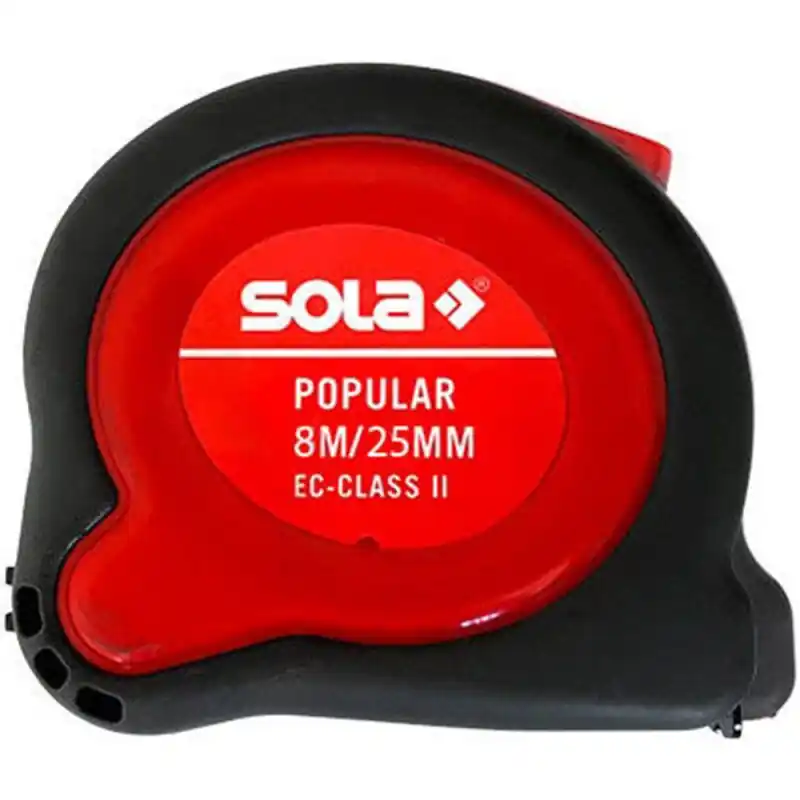 Taschenbandmaß Rollmeter Popular 8 m x 25 mm Sola Knallerangebot